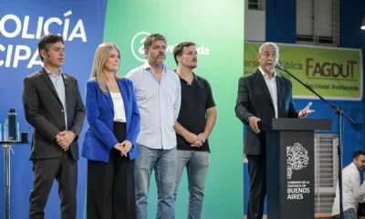 El gobernador Axel Kicillof y el intendente Jorge Ferraresi encabezaron el lanzamiento de la Escuela de Formación para la Policía Municipal de Avellaneda