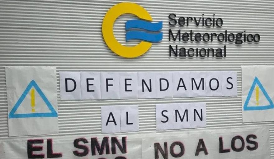 Servicio Meteorológico Nacional, SMN, Despidos, Protesta, Ciencia Argentina, Clima, Abrazo Solidario, Sector Público, Alerta Meteorológica
