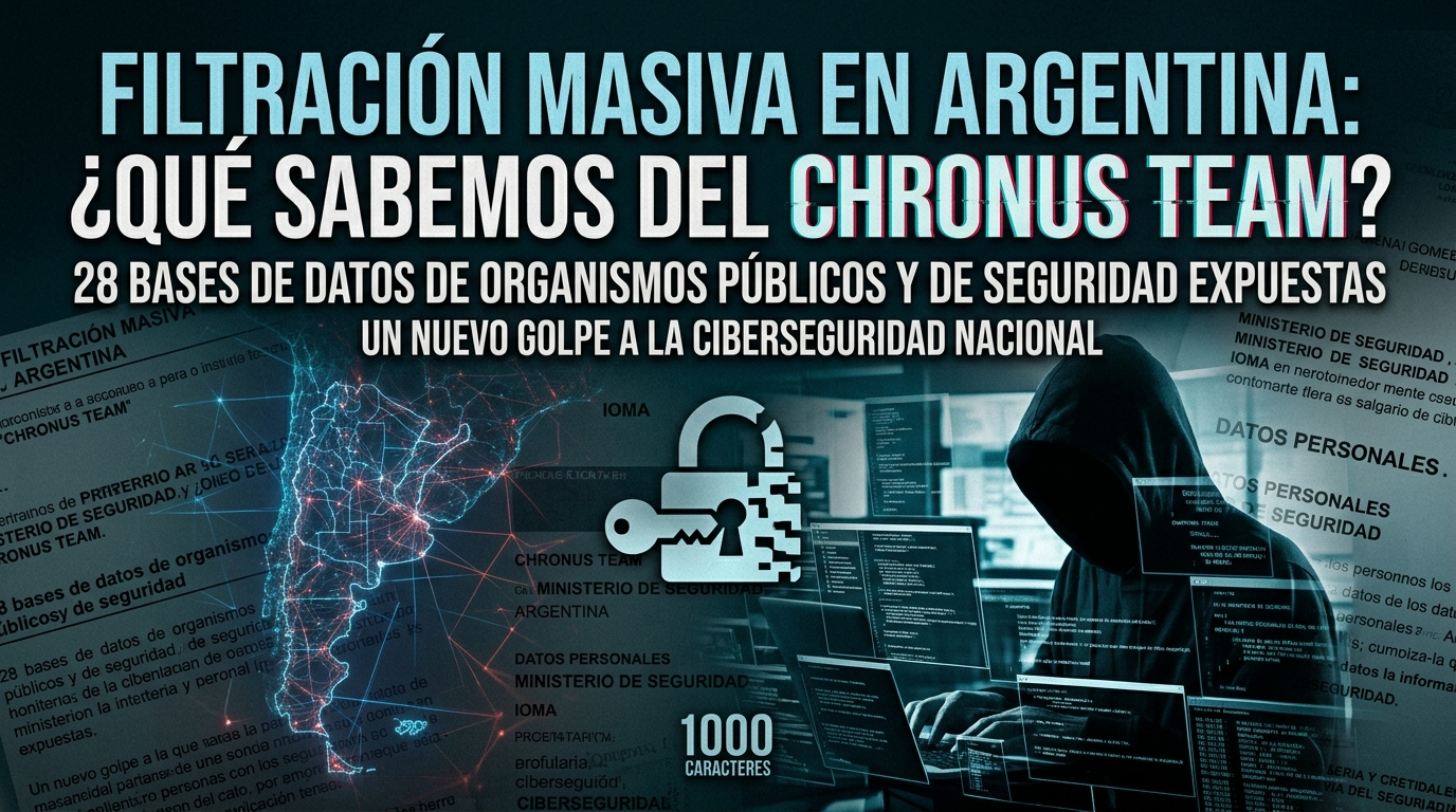 Filtración de datos masiva en Argentina: qué se sabe del ataque del grupo Chronus Team