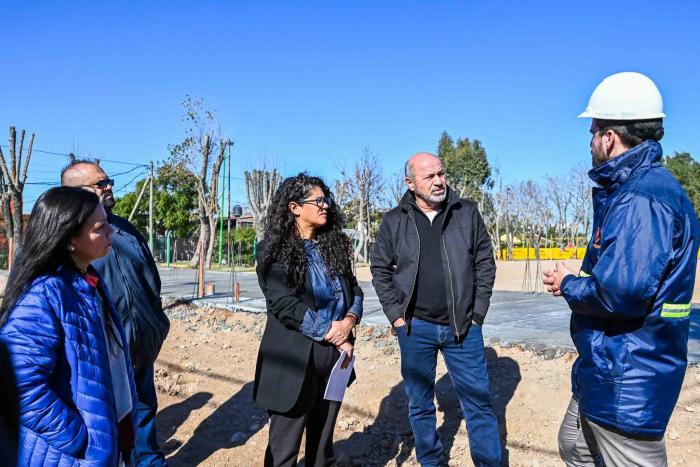 Avanza la construcción de un nuevo polideportivo en Punta Lara