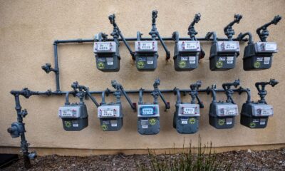 Medidor de gas domiciliario, en referencia al robo de flexibles de gas en La Plata