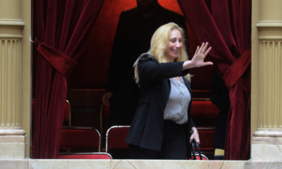 Karina Milei en el recinto del Congreso