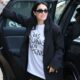 Lali Esposito con la remera de Malvinas en San Sebastian, sobre sus declaraciones contra Milei