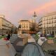 Acampada en Puerta del Sol por el decreto Maricarmen