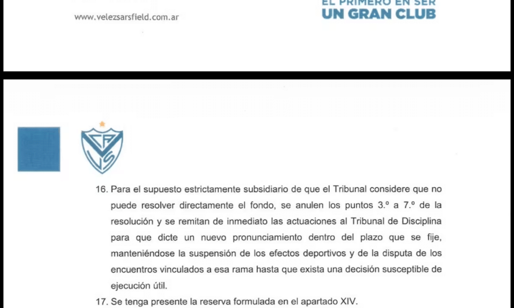 fallo del Tribunal de Disciplina Vélez