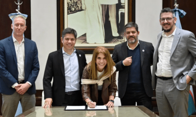 Kicillof y Cuattromo firman convenios del financiamiento del Banco Provincia con municipios