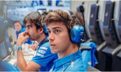 Franco Colapinto en el box de Alpine durante el Gran Premio de México