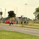 Vecinos junto a los vallados en La Loma, cerca del Estadio Único, en la previa de los shows de BTS en La Plata