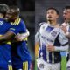 Fecha 13 del Torneo Clausura: festejo de jugadores de Boca Juniors y Talleres