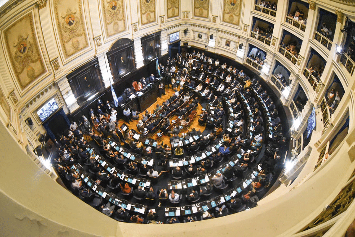 Fachada de la Legislatura de la provincia de Buenos Aires, en La Plata