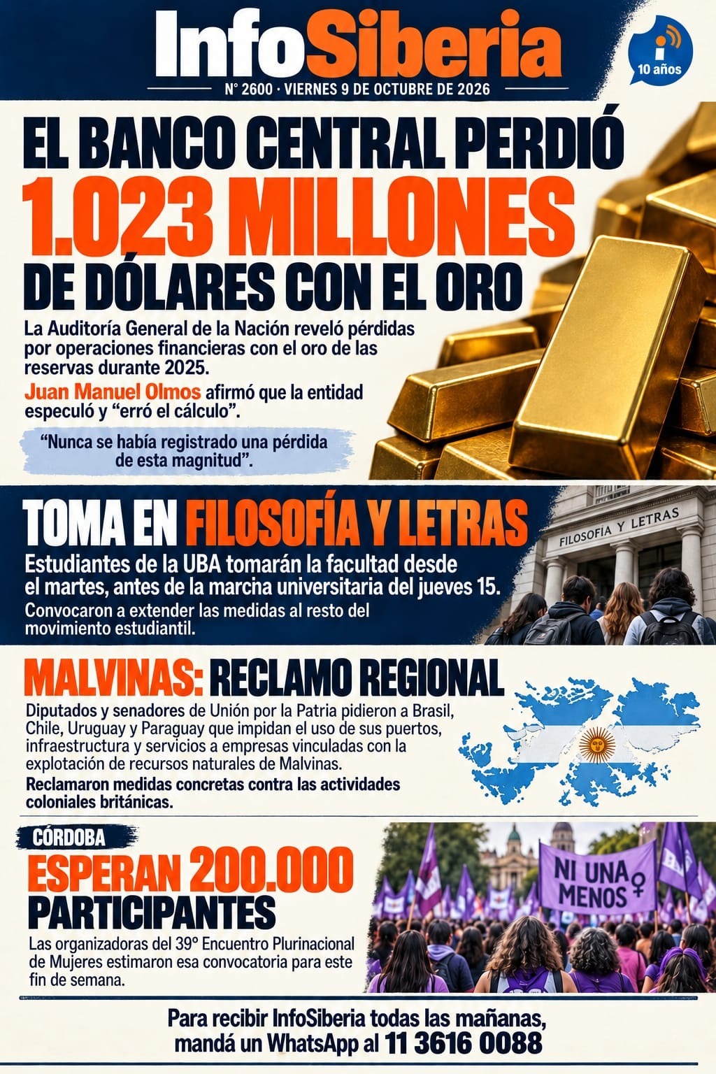 InfoSiberia N 2600 - 9 de octubre de 2026