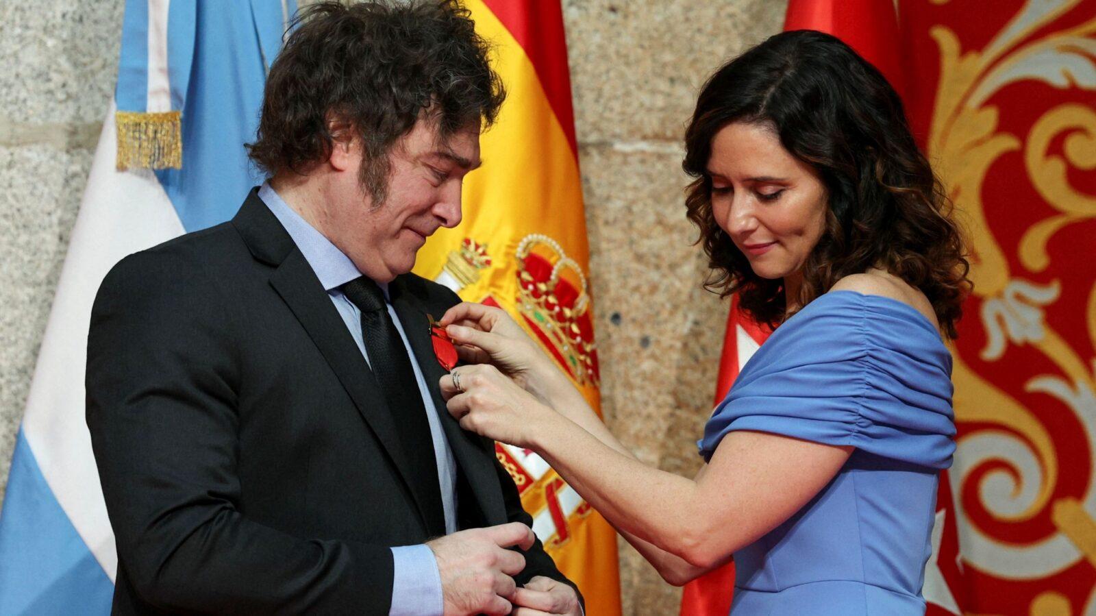 Milei viaja a España y se reúne con Díaz Ayuso