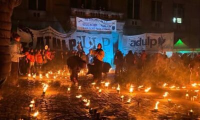 la marcha de antorchas de la UNLP
