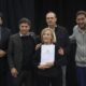 Axel Kicillof durante su recorrida por Carlos Casares
