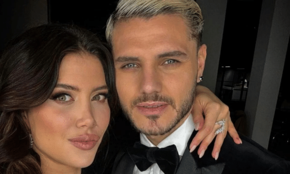 Wanda Nara y Mauro Icardi juntos en una foto de archivo