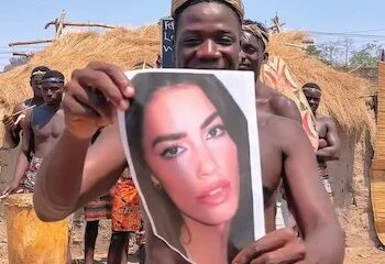 Bailarines africanos a Lali Espósito por su cumpleaños