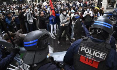 Policía antidisturbios en Francia